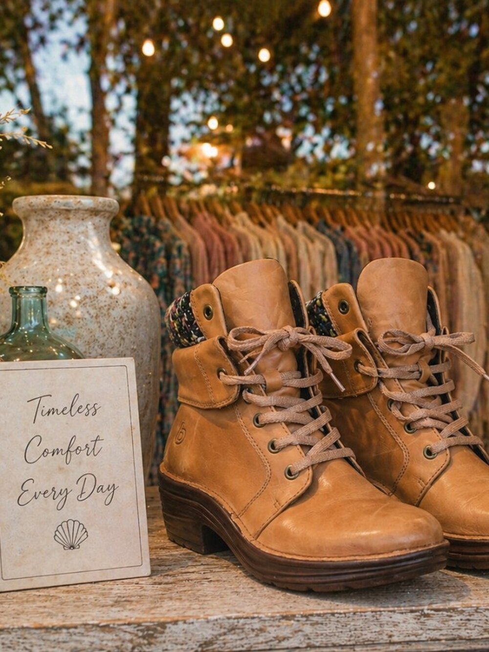 Bionica Tan Leather Ankle Boots 8.5 | Boho Coastal Casual
